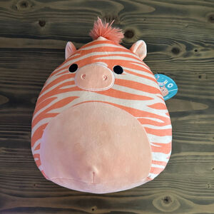 Squishmallows Josue Orange White Zebra 10” Plush Toy New with Tags